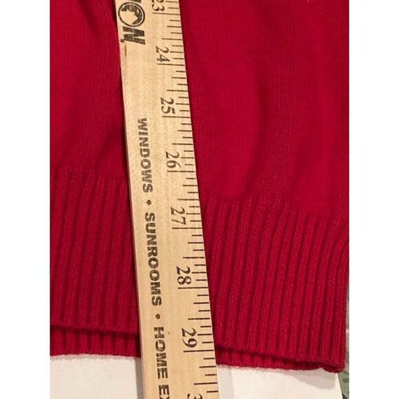G.H. Bass & Co Men's Red Pullover Sweater Mock Neck Size XL EUC - Picture 5 of 12